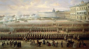 Avtäckning av Paul I-minnesmärket i Gatchina, 1850